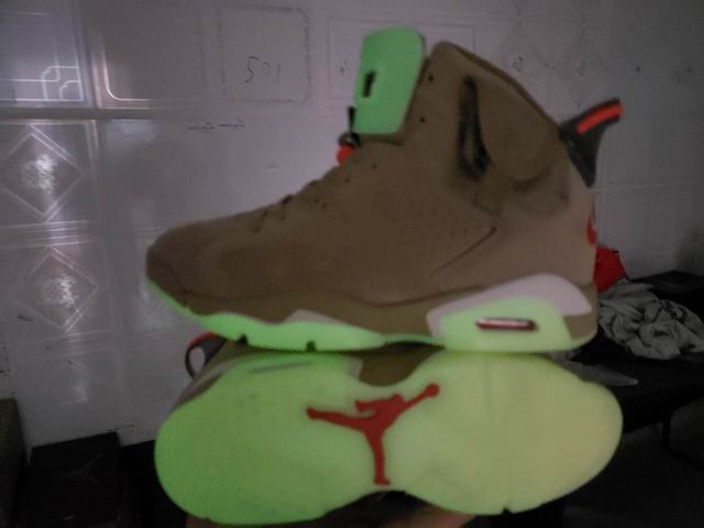 Air Jordan 6 Men's Basketball Shoes beige light;